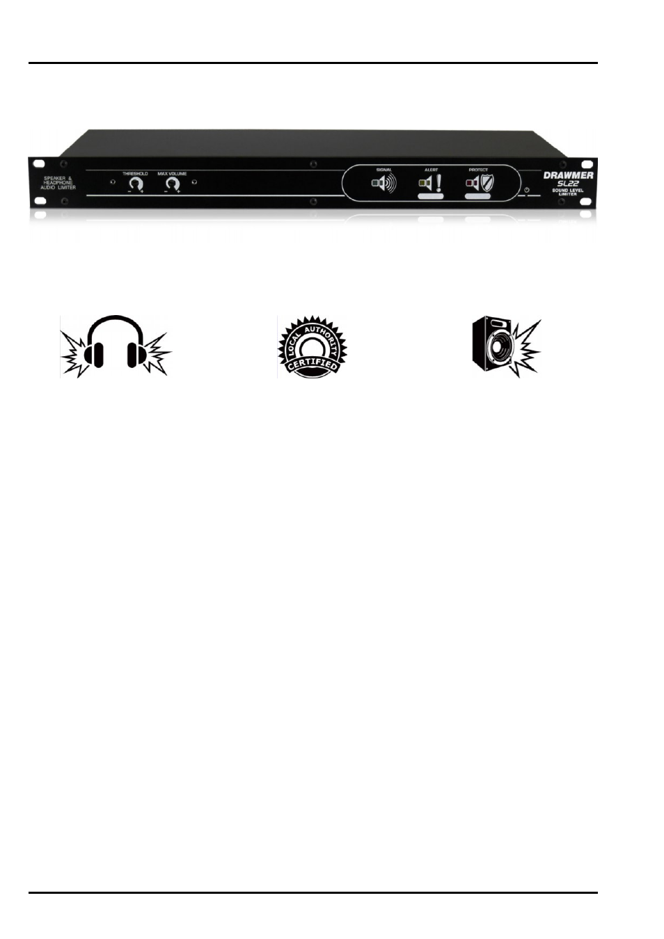 Sl22, Drawmer, Introduction | Sound level limiter | Drawmer SL22 Sound Level Limiter User Manual | Page 4 / 13