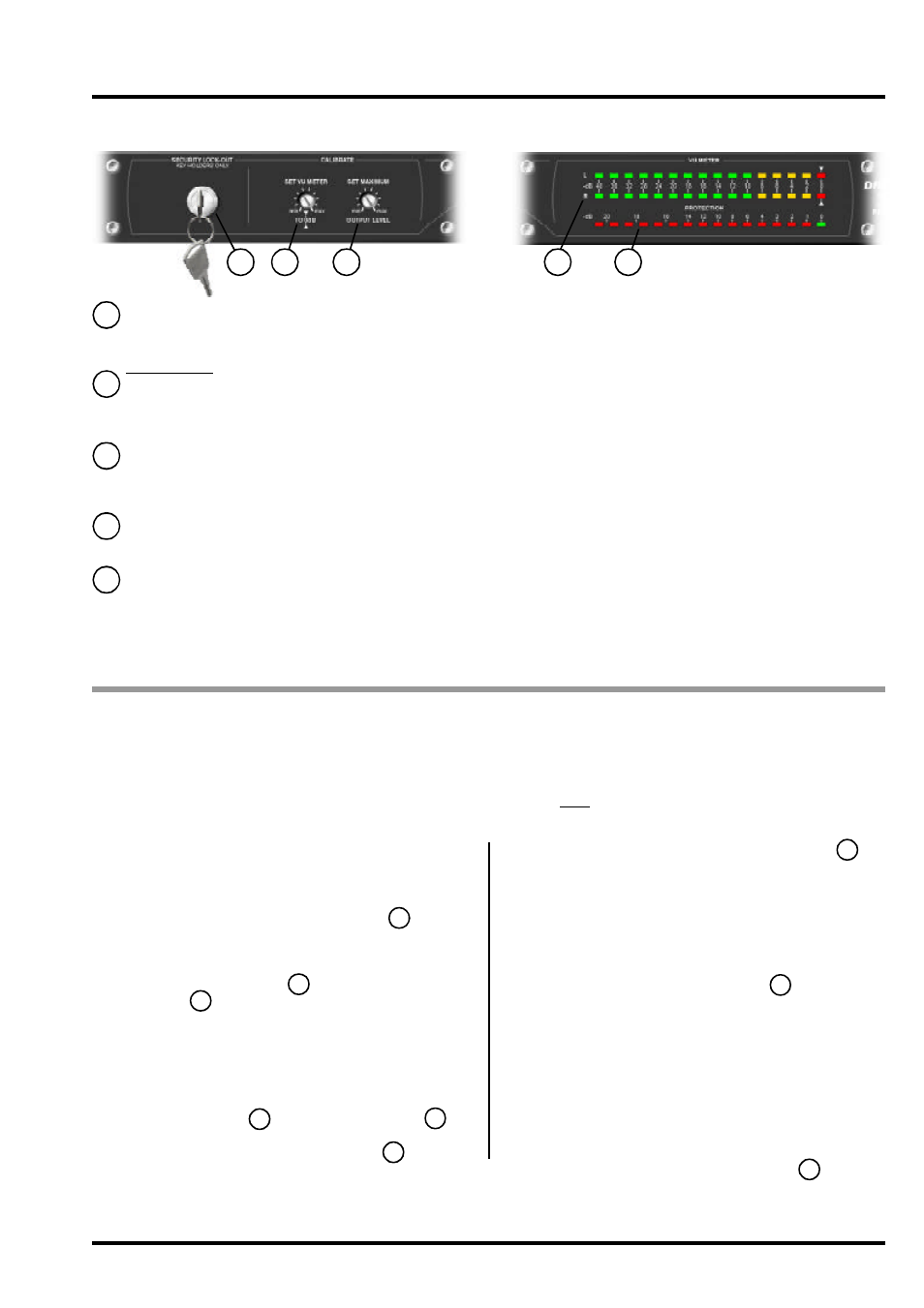 Chapter 2, Control description the setup procedure | Drawmer SP2120 Speaker Protector User Manual | Page 7 / 9