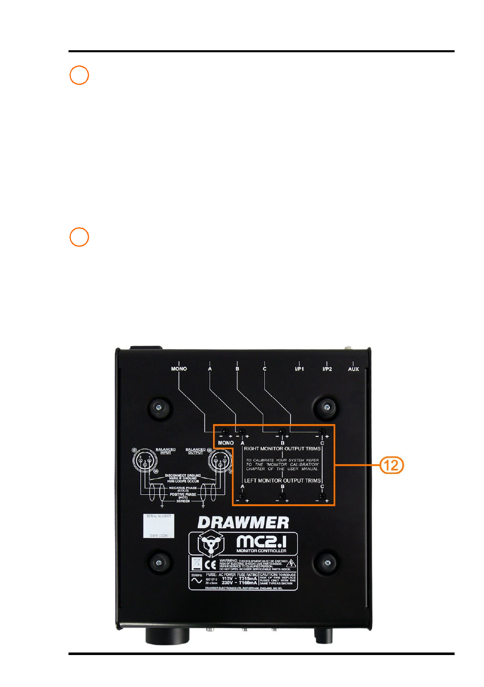 Drawmer MC2.1 Monitor Controller User Manual | Page 15 / 24