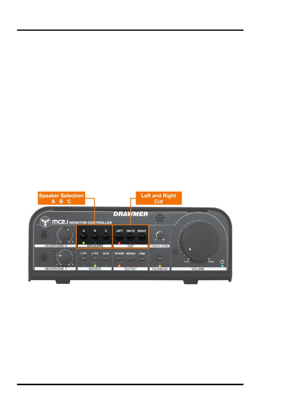 Drawmer | Drawmer MC2.1 Monitor Controller User Manual | Page 18 / 24