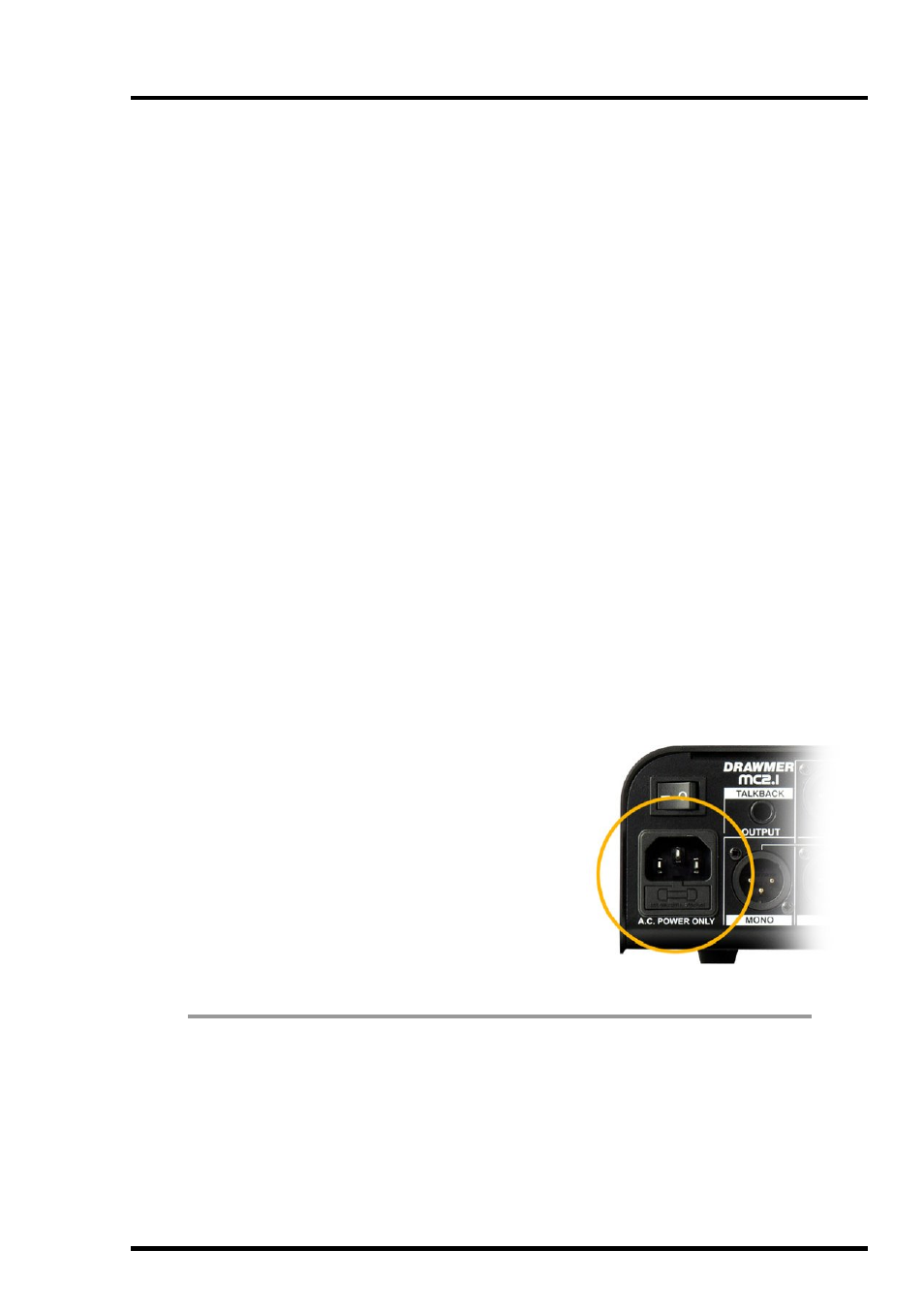 Power connection portable appliance testing | Drawmer MC2.1 Monitor Controller User Manual | Page 7 / 24