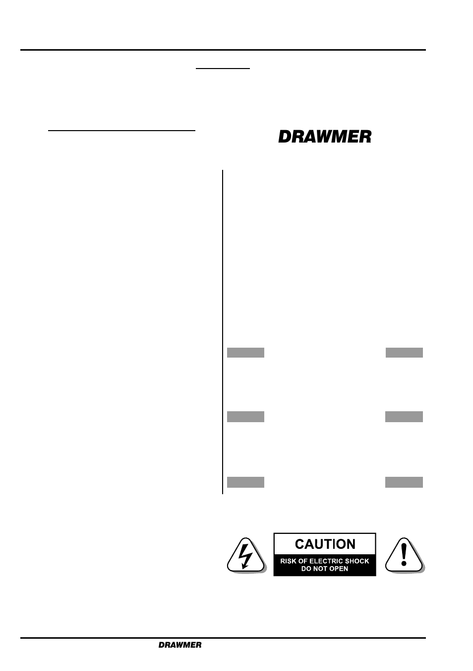 Drawmer, Safety considerations, Dual channel vacuum tube compressor | Drawmer S2 Dual Channel Tube Compressor User Manual | Page 2 / 14