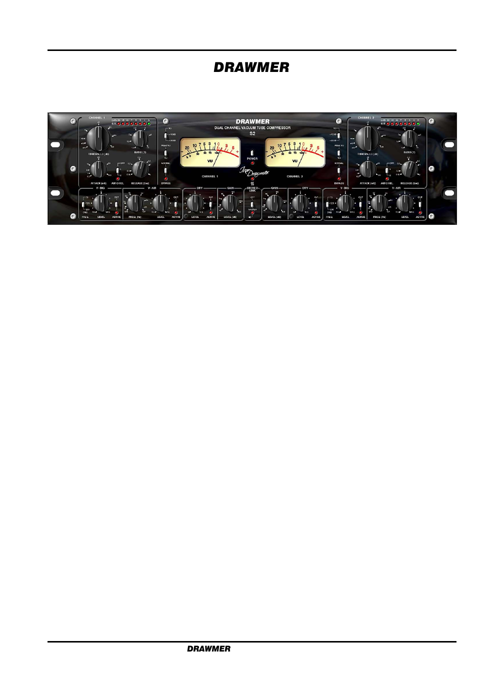 Chapter 1, Drawmer, Introduction | Dual channel vacuum tube compressor | Drawmer S2 Dual Channel Tube Compressor User Manual | Page 3 / 14