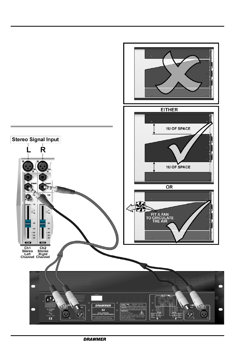 Installation | Drawmer S2 Dual Channel Tube Compressor User Manual | Page 4 / 14