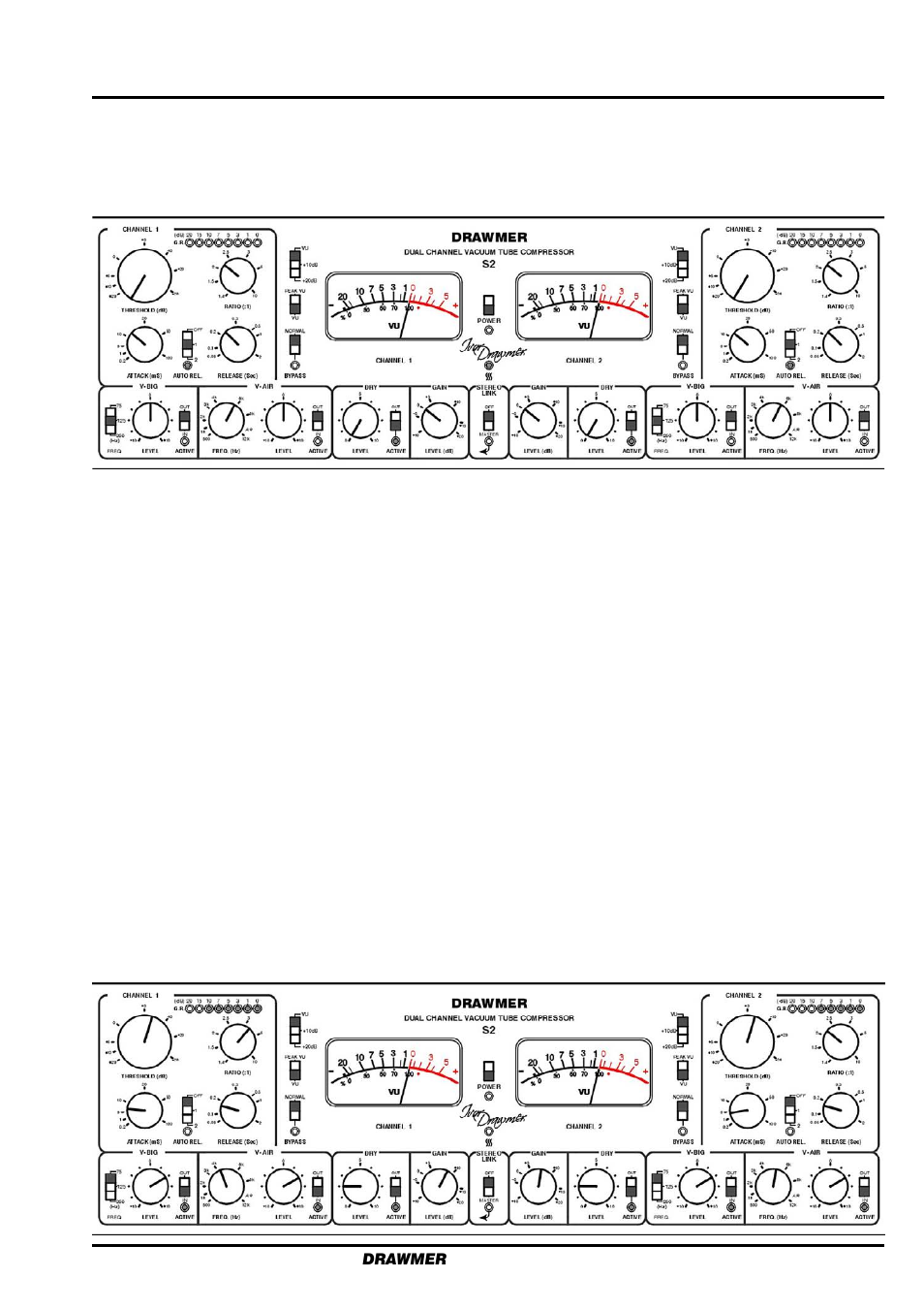 Quick setup procedure | Drawmer S2 Dual Channel Tube Compressor User Manual | Page 9 / 14