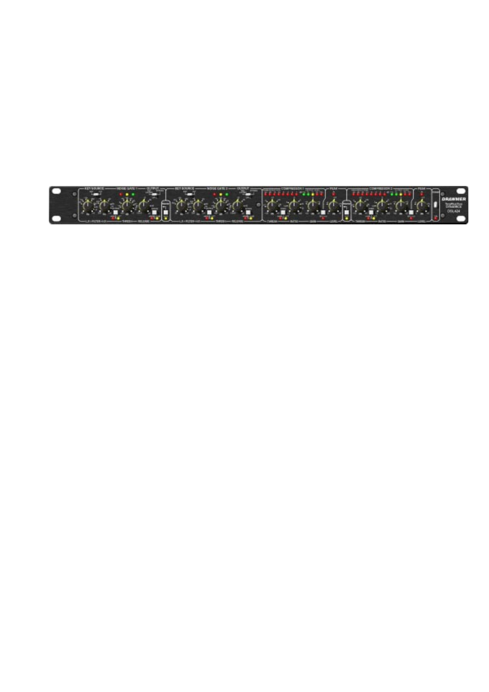 Drawmer DSL424 TwoPlusTwo Dynamics User Manual | 13 pages