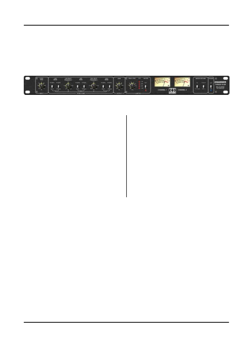 Three-sum, Chapter 1, Drawmer | Introduction, Multi-band interface | Drawmer Three-Sum Multi-Band Interface User Manual | Page 3 / 11