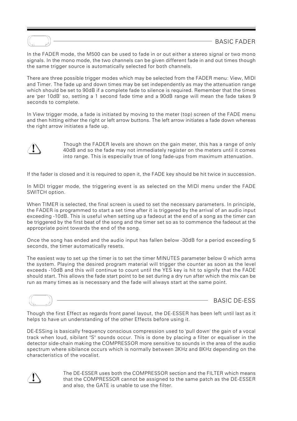 Drawmer M500 Dynamics Processor User Manual | Page 26 / 55