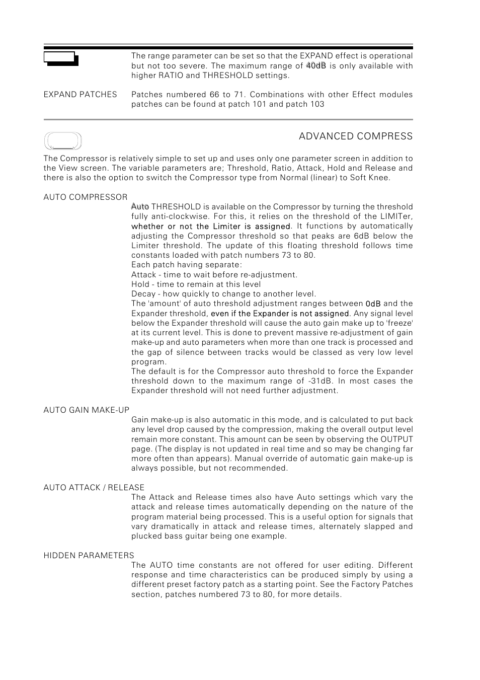 Drawmer M500 Dynamics Processor User Manual | Page 37 / 55