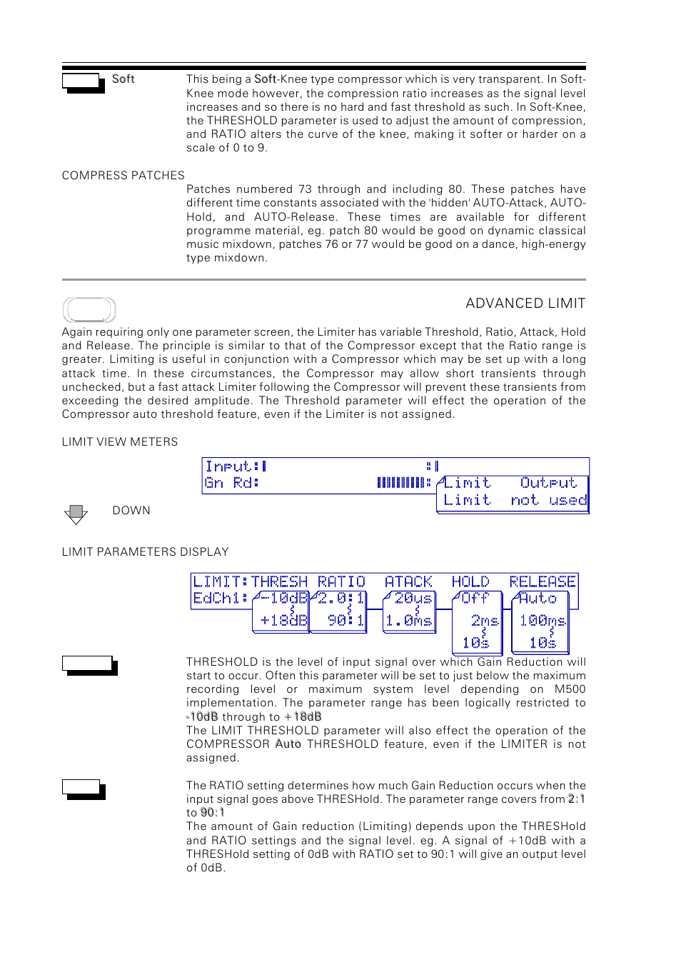 Drawmer M500 Dynamics Processor User Manual | Page 39 / 55