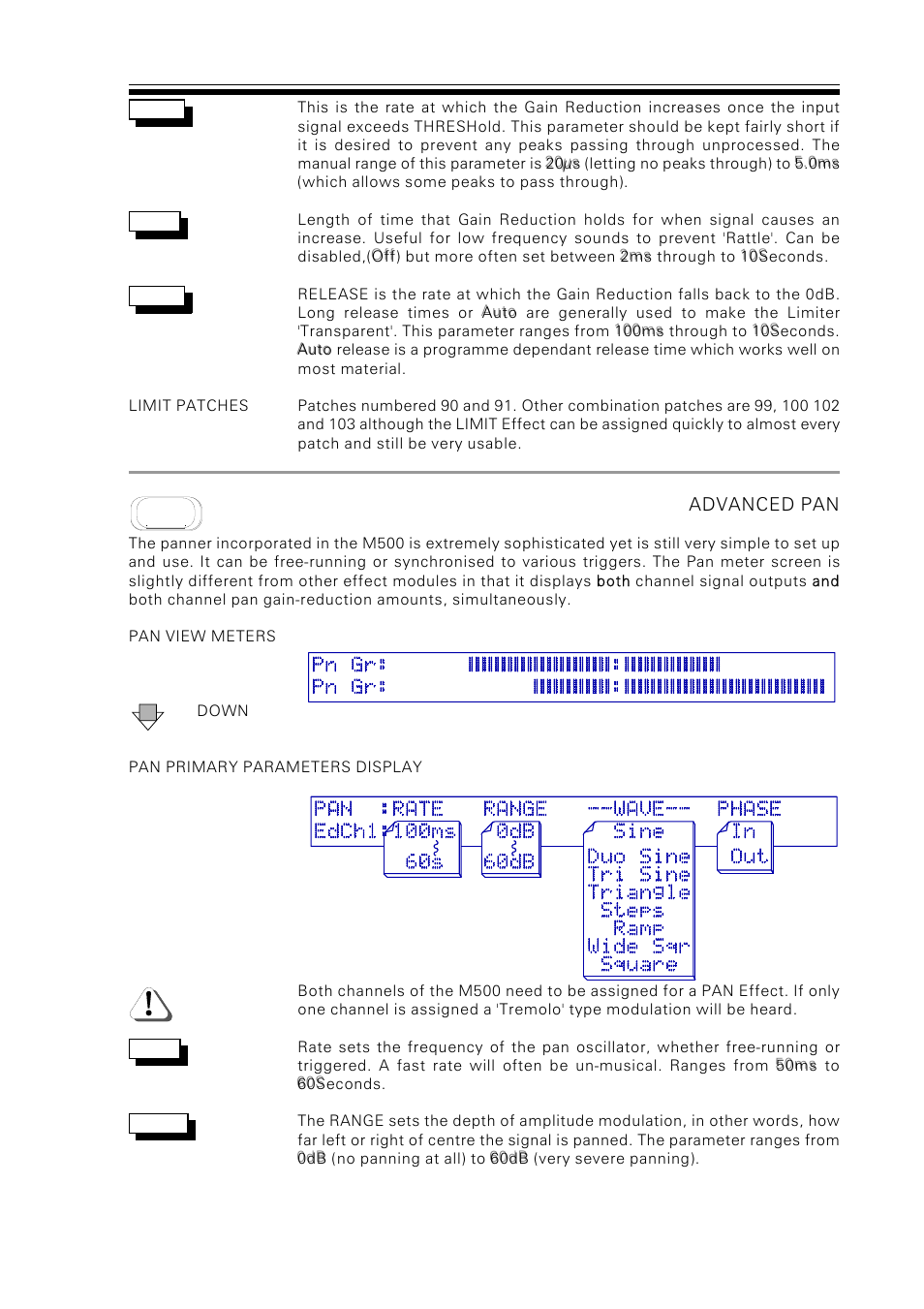 Drawmer M500 Dynamics Processor User Manual | Page 40 / 55