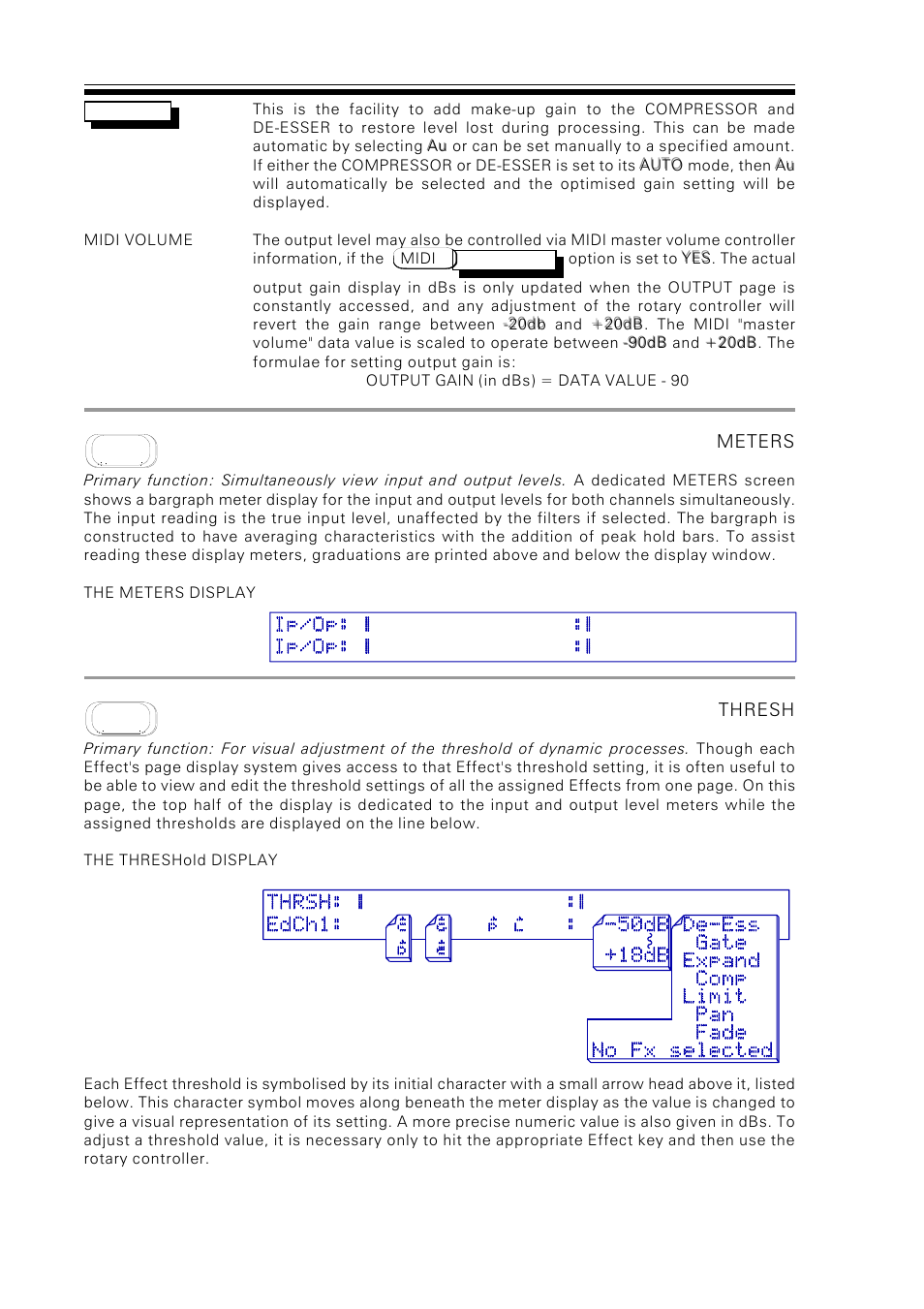 Drawmer M500 Dynamics Processor User Manual | Page 8 / 55