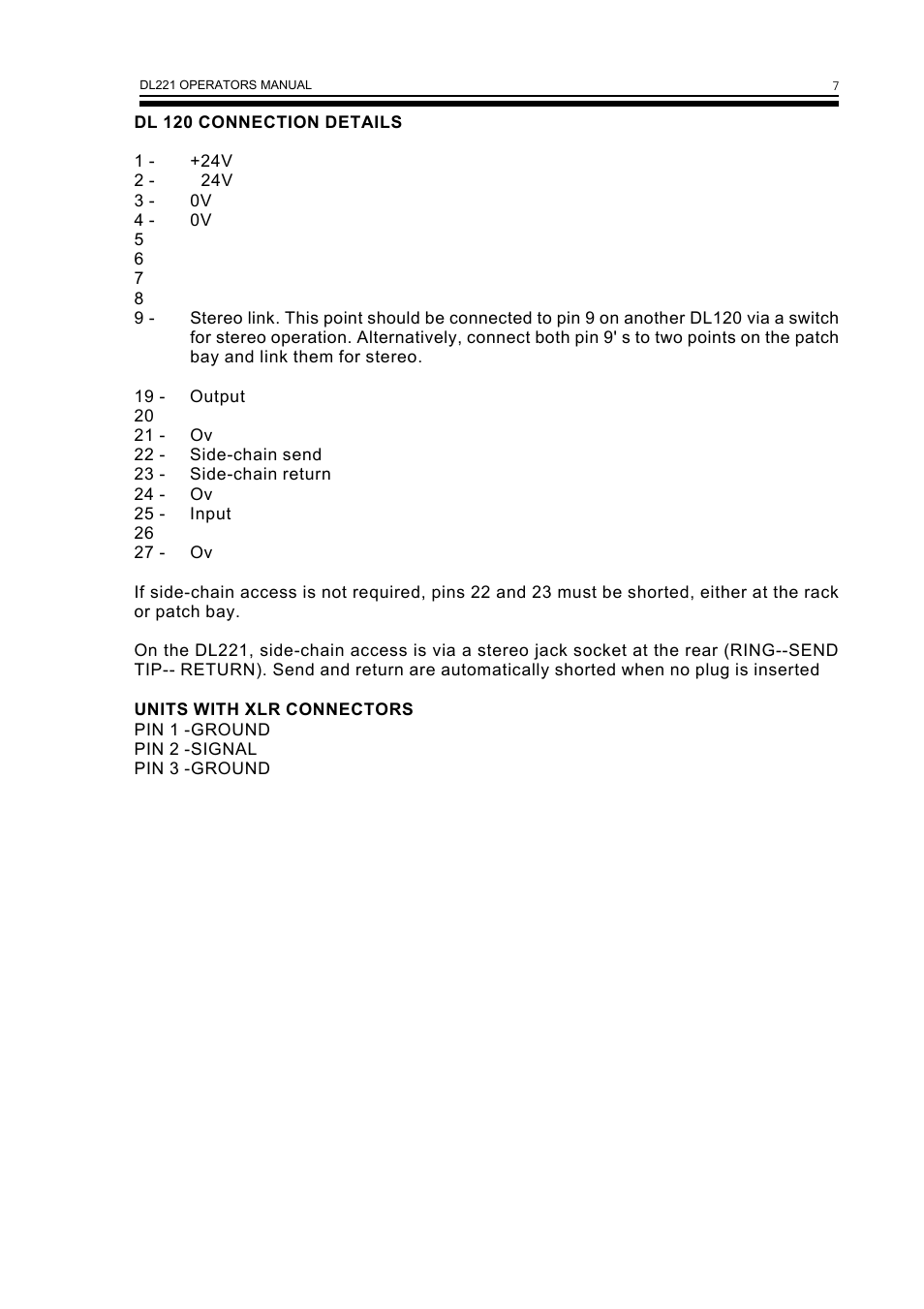 Drawmer DL221 Dual Compressor User Manual | Page 9 / 10