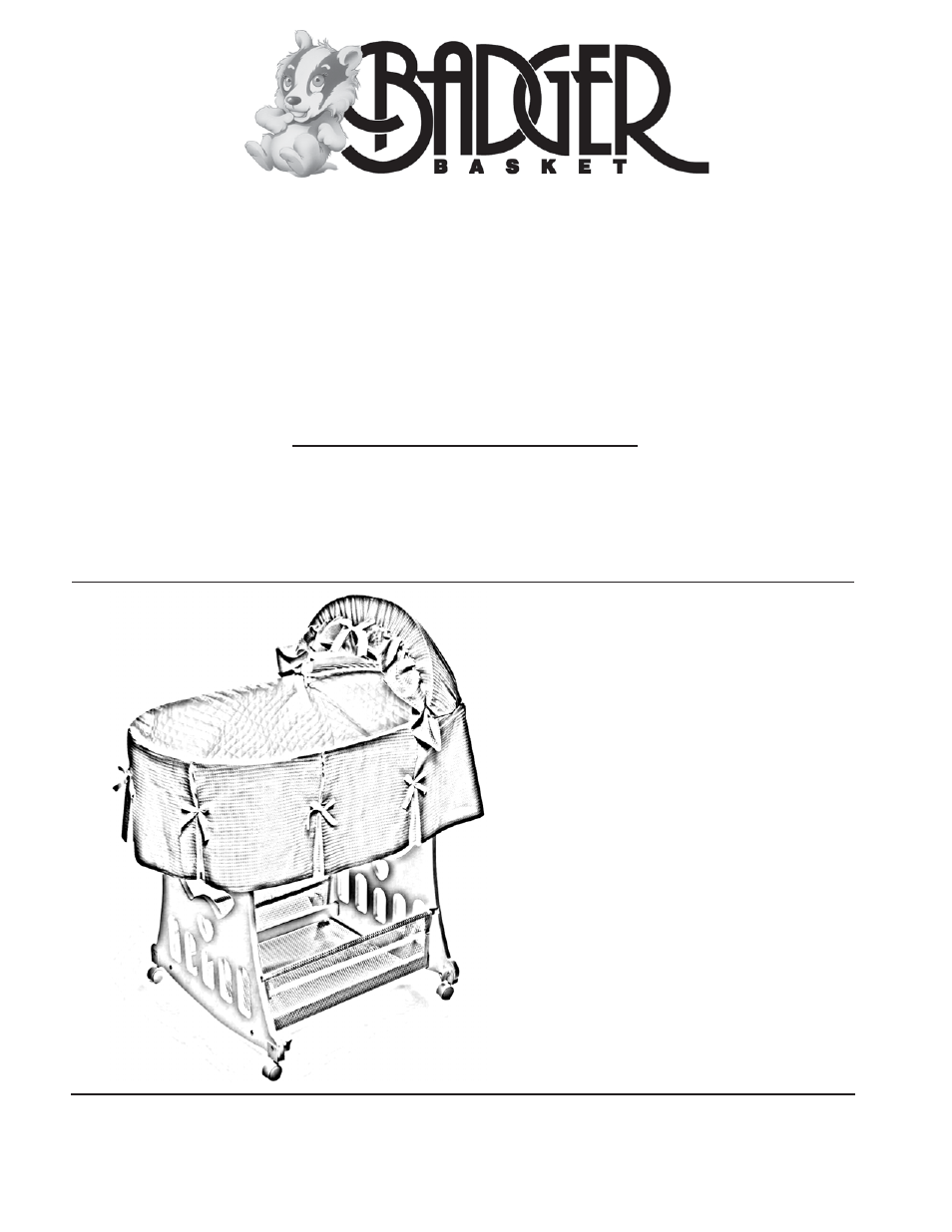Badger Basket 0860T User Manual | 6 pages