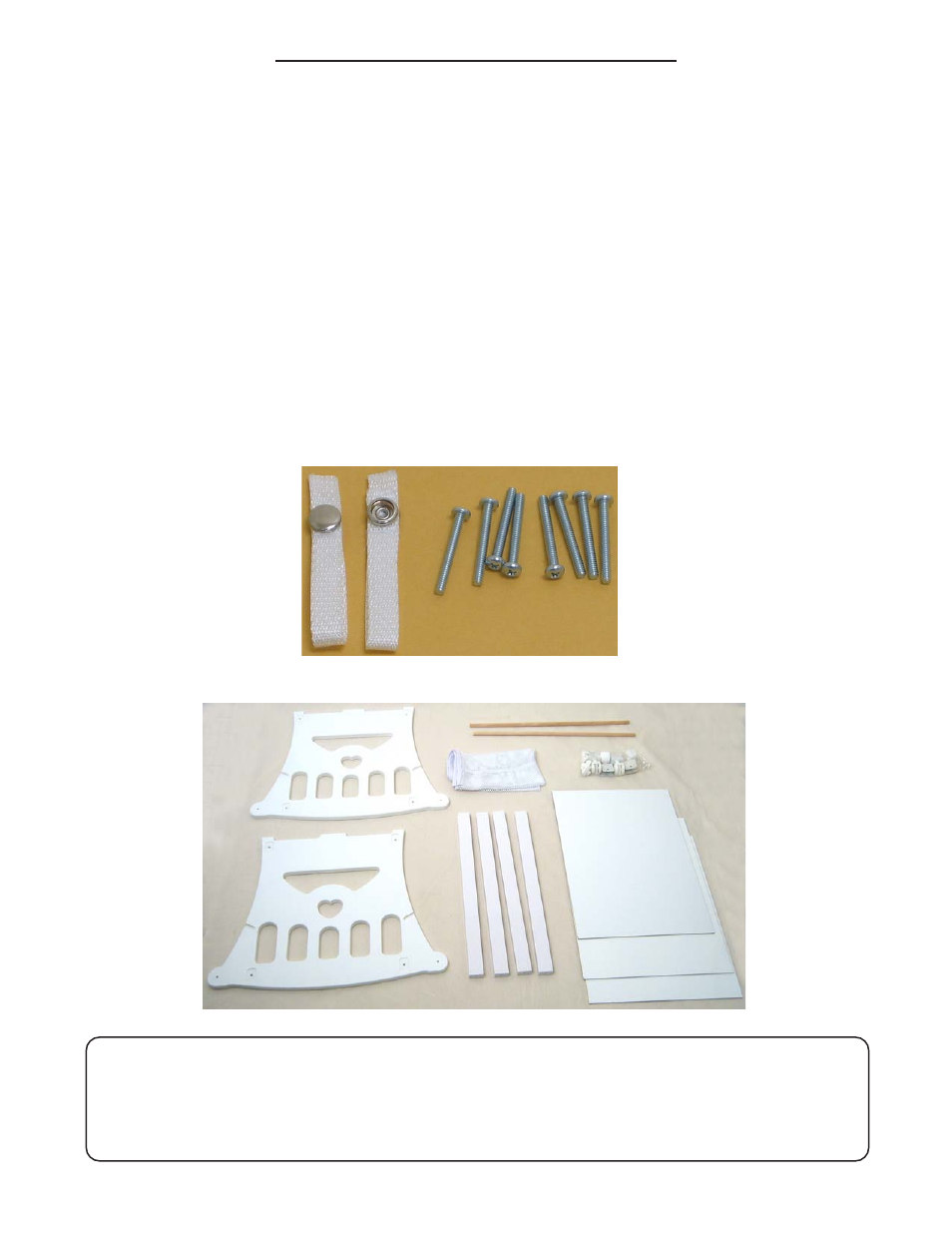Parts & hardware | Badger Basket 0860T User Manual | Page 3 / 6