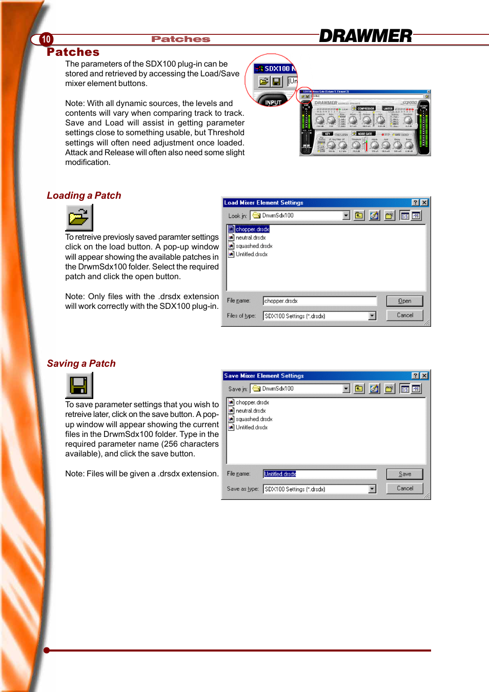 Drawmer | Drawmer SDX100 for Soundscape User Manual | Page 14 / 15