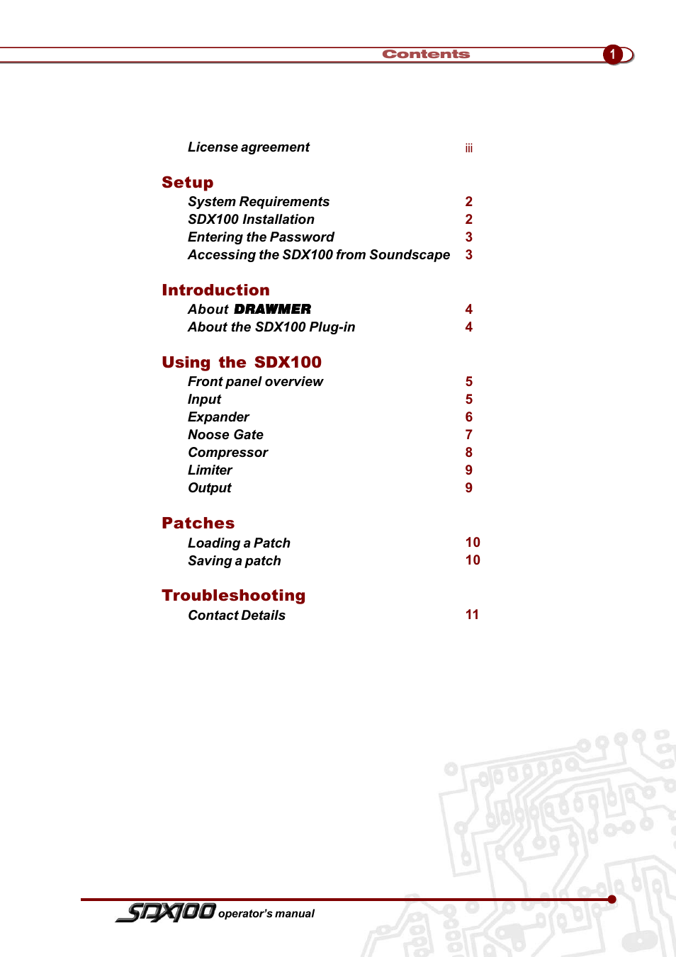 Drawmer SDX100 for Soundscape User Manual | Page 5 / 15