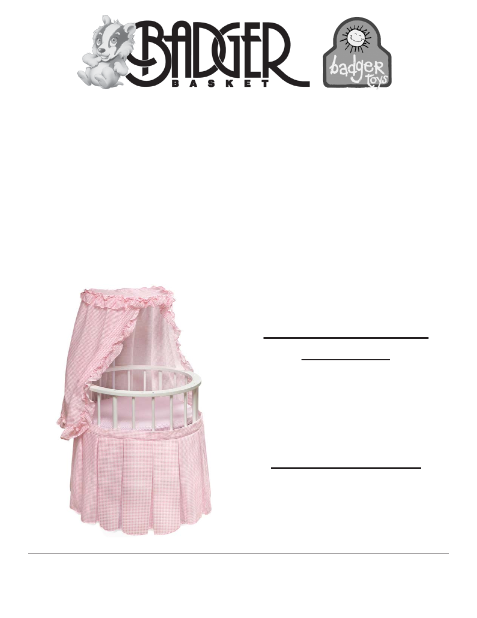Badger Basket 01906 User Manual | 4 pages