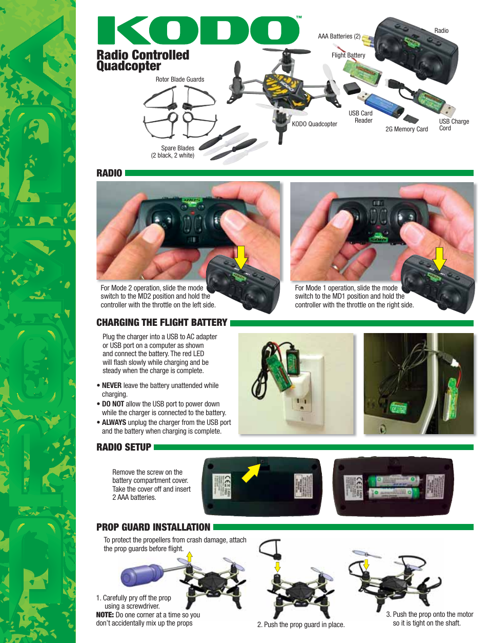 Dromida Kodo Manual User Manual | 3 pages