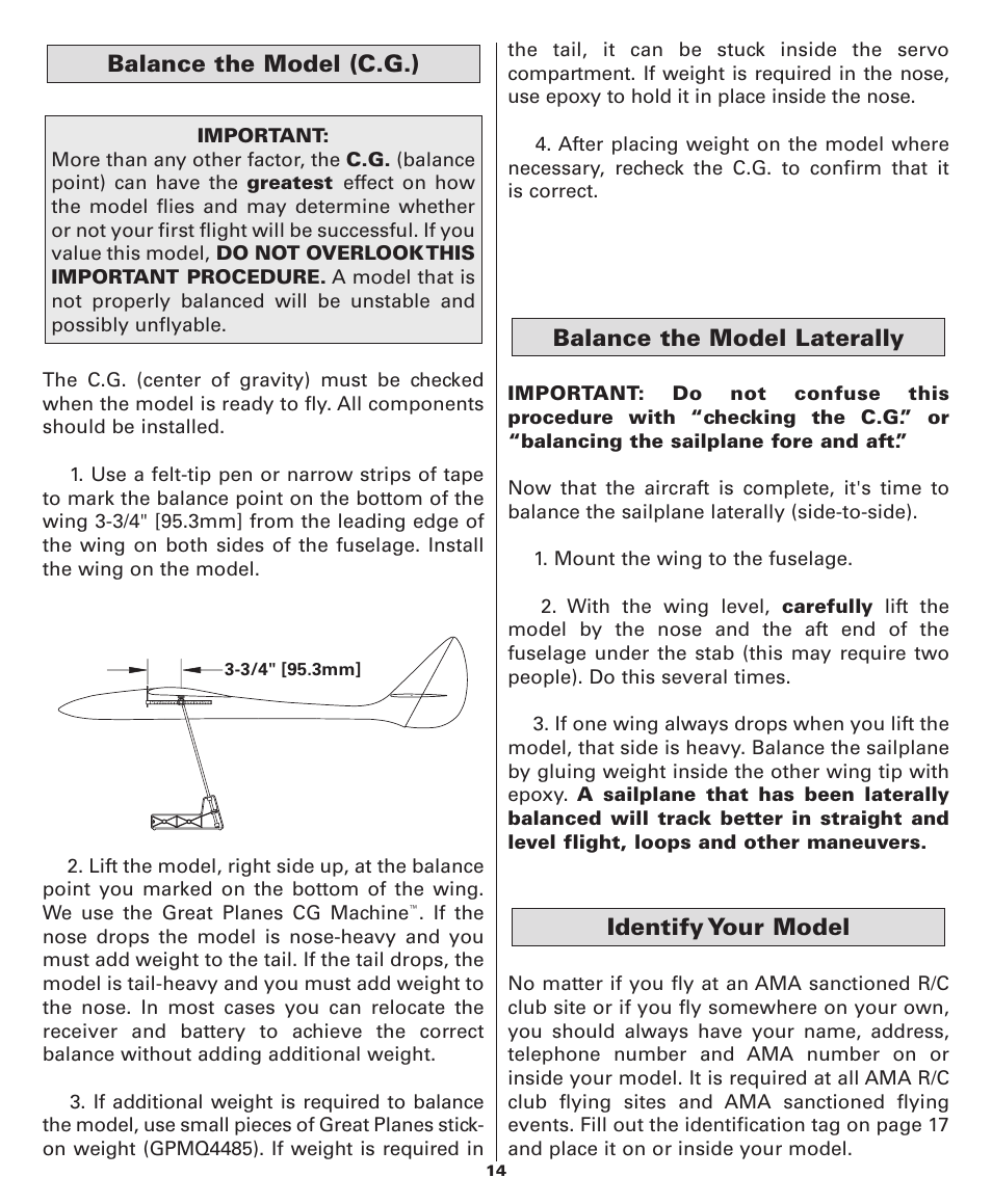 Dynaflite GPMA1052 Bird of Time User Manual | Page 14 / 20