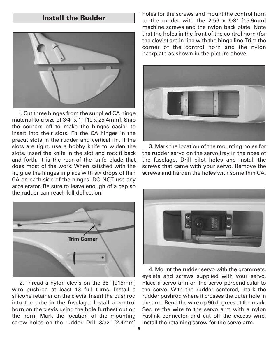 Dynaflite GPMA1052 Bird of Time User Manual | Page 9 / 20