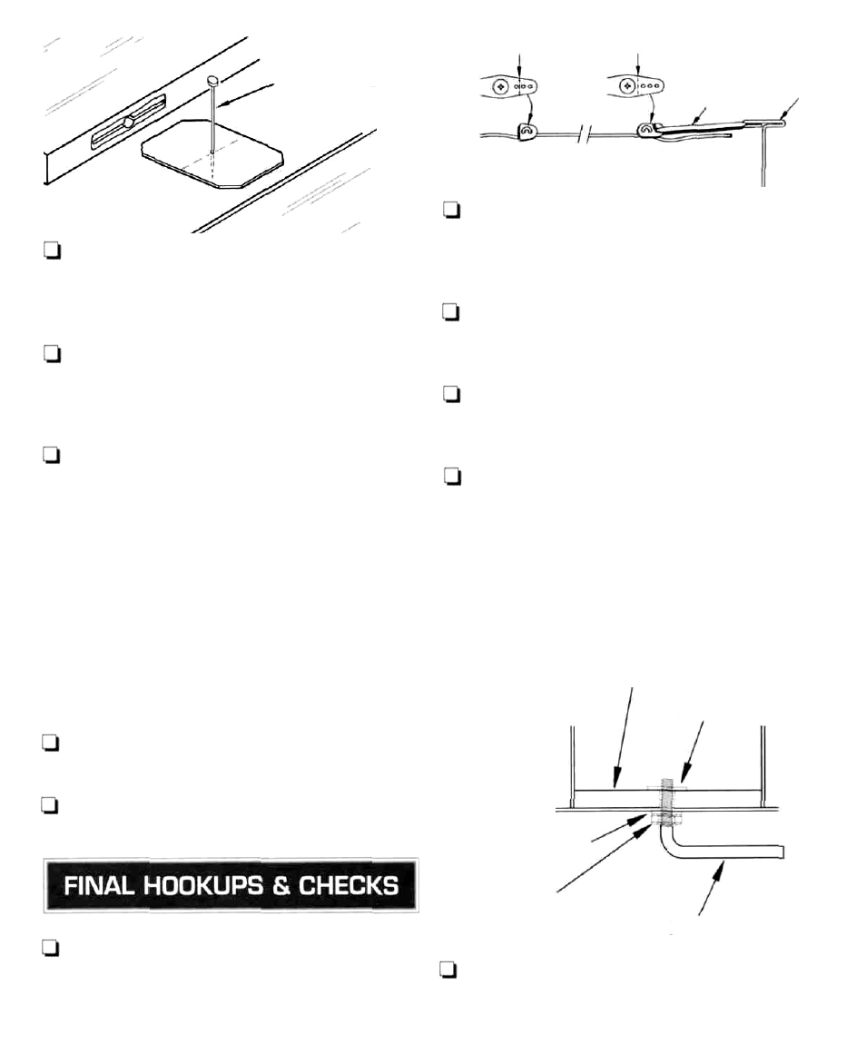 Temporary pin to keep hinge centered, Tow hook anchor | Dynaflite DYFA2016 User Manual | Page 31 / 36