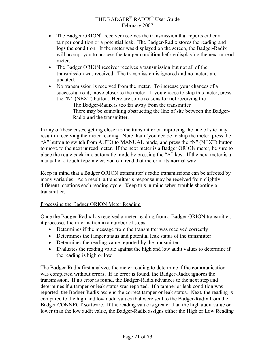 Badger Basket Radix N64944-001 User Manual | Page 22 / 75