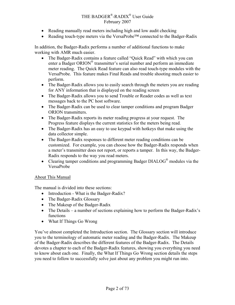 Badger Basket Radix N64944-001 User Manual | Page 3 / 75