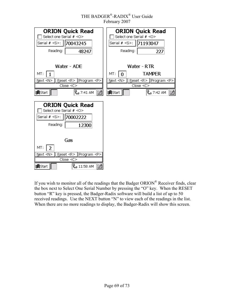 Badger Basket Radix N64944-001 User Manual | Page 70 / 75