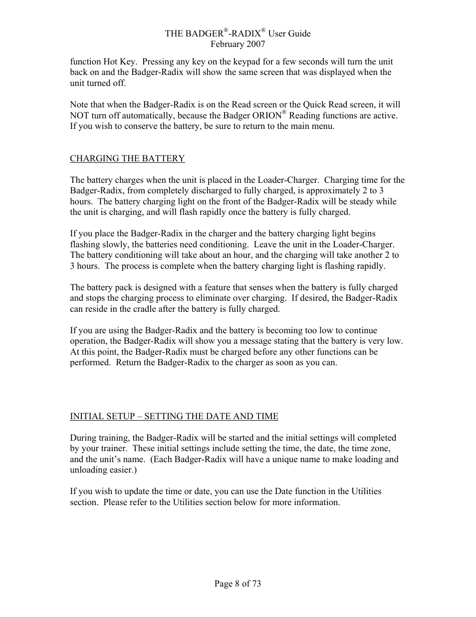 Badger Basket Radix N64944-001 User Manual | Page 9 / 75