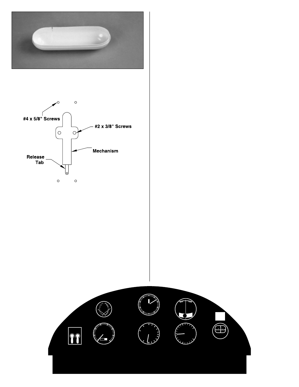 Luggage tank template | Dynaflite DYFQ8110 User Manual | Page 2 / 2