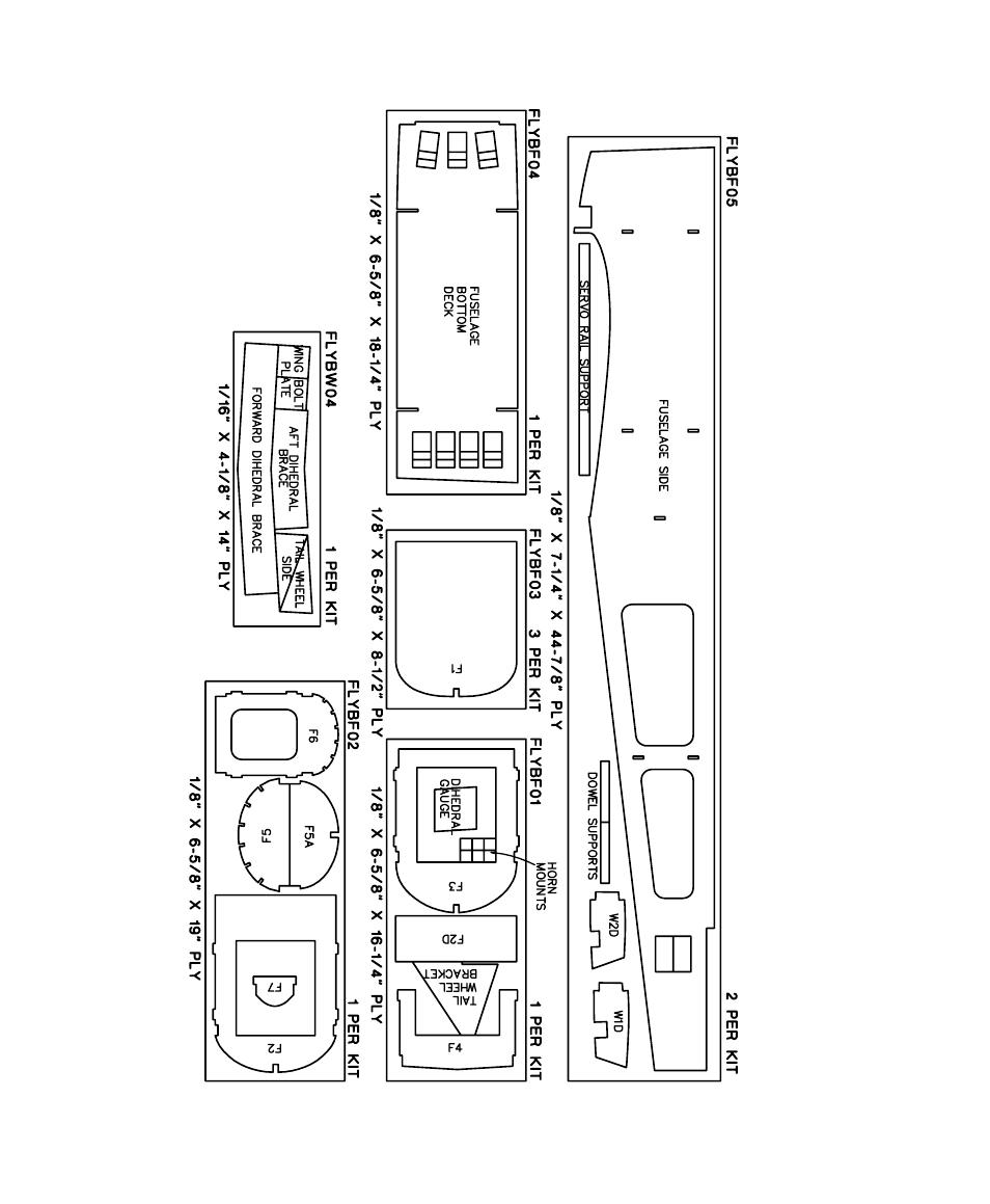 Die-patterns | Dynaflite DYFA3030 User Manual | Page 6 / 28