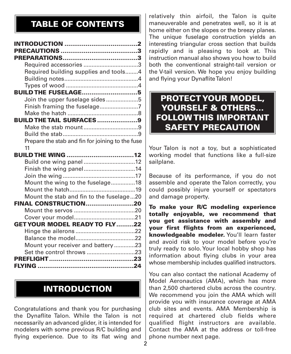 Dynaflite GPMA0525 User Manual | Page 2 / 24