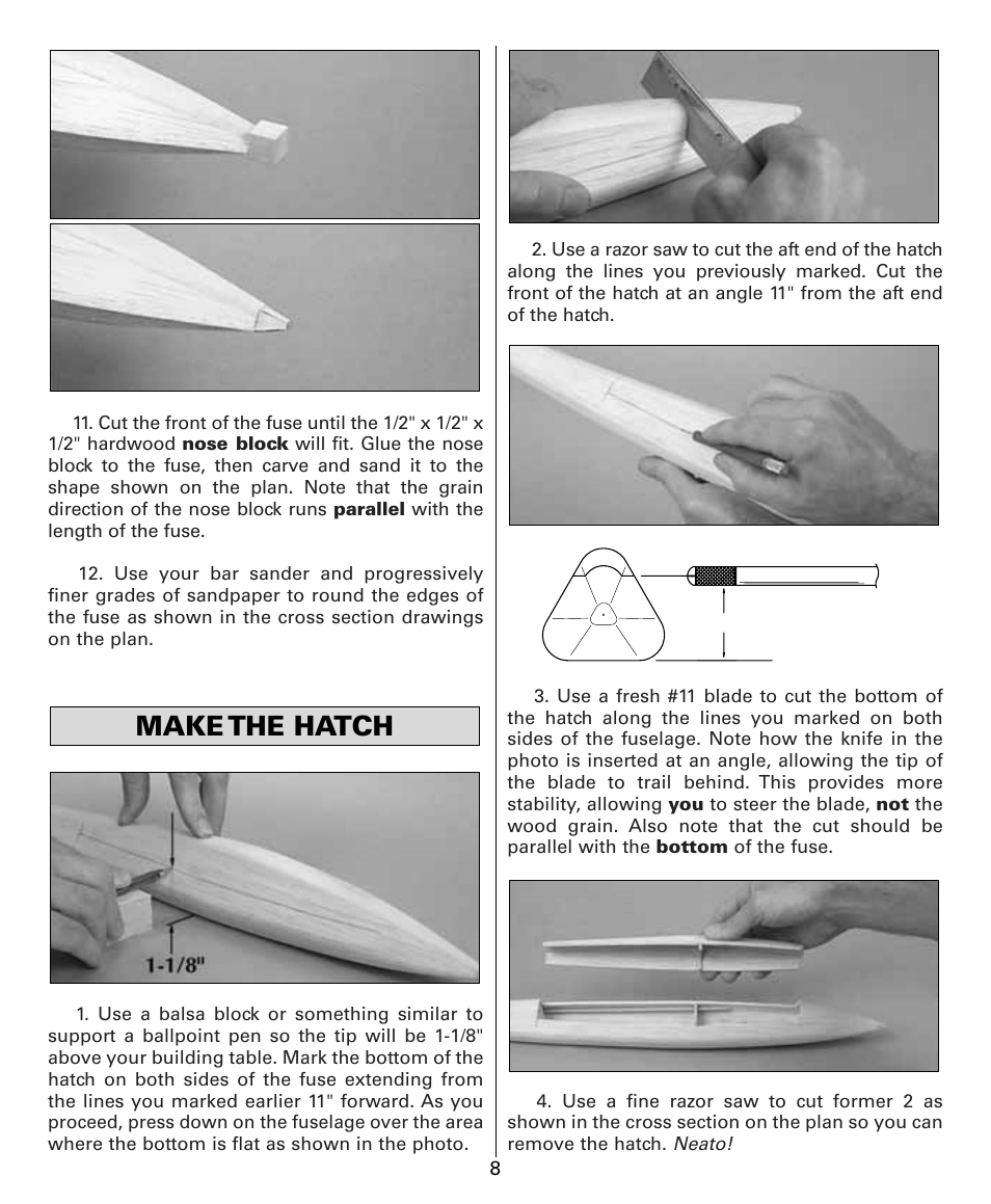 Make the hatch | Dynaflite GPMA0525 User Manual | Page 8 / 24