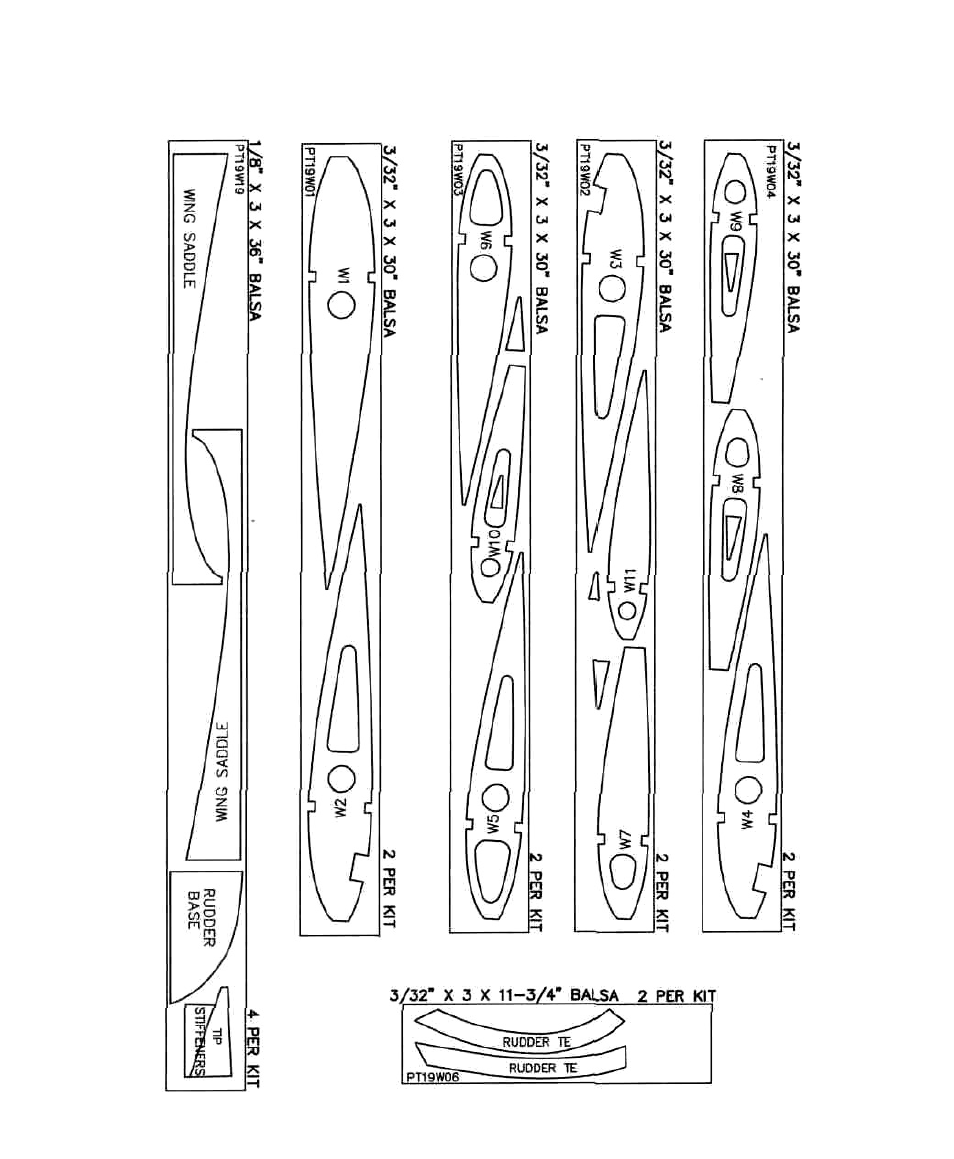 Die patterns | Dynaflite PT-19 User Manual | Page 6 / 32