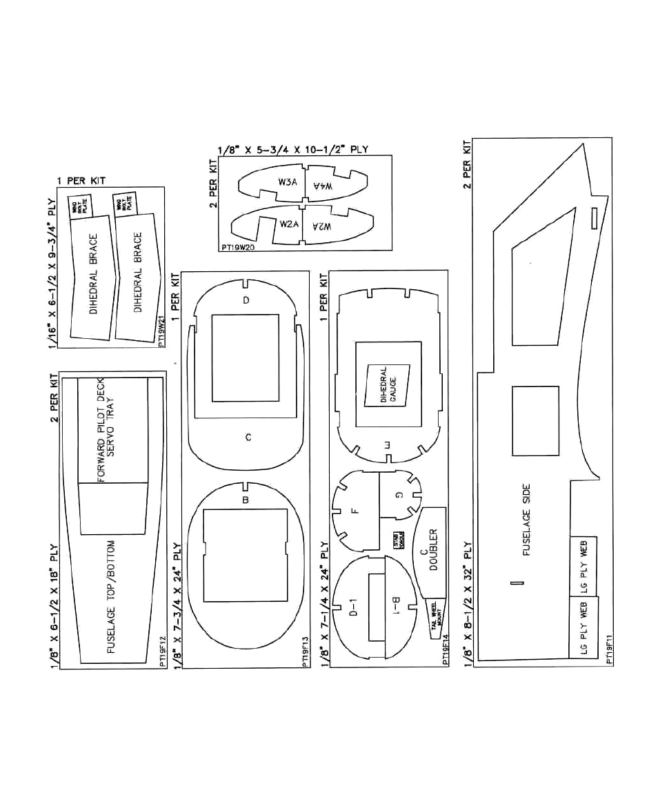 Die patterns | Dynaflite PT-19 User Manual | Page 7 / 32