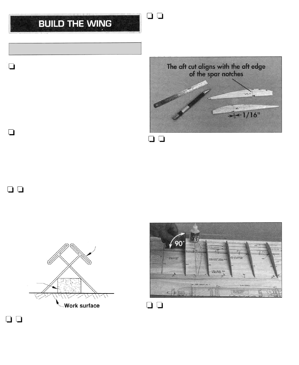 Build the inner wing panel | Dynaflite DYFA1009 User Manual | Page 11 / 44