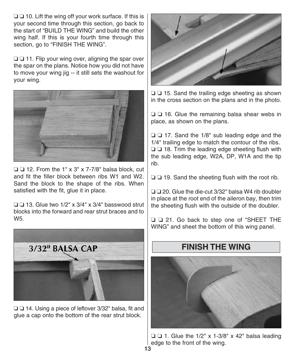 Finish the wing | Dynaflite GPMA0510 Super Decathlon User Manual | Page 13 / 36