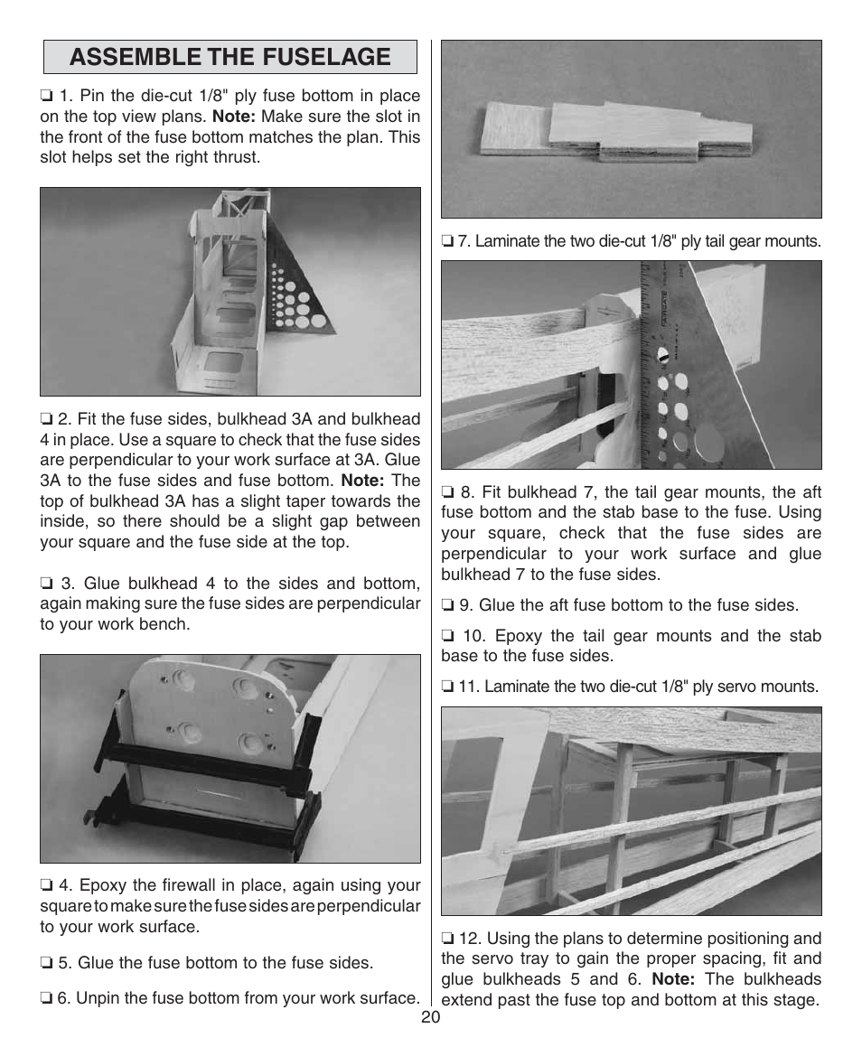 Assemble the fuselage | Dynaflite GPMA0510 Super Decathlon User Manual | Page 20 / 36