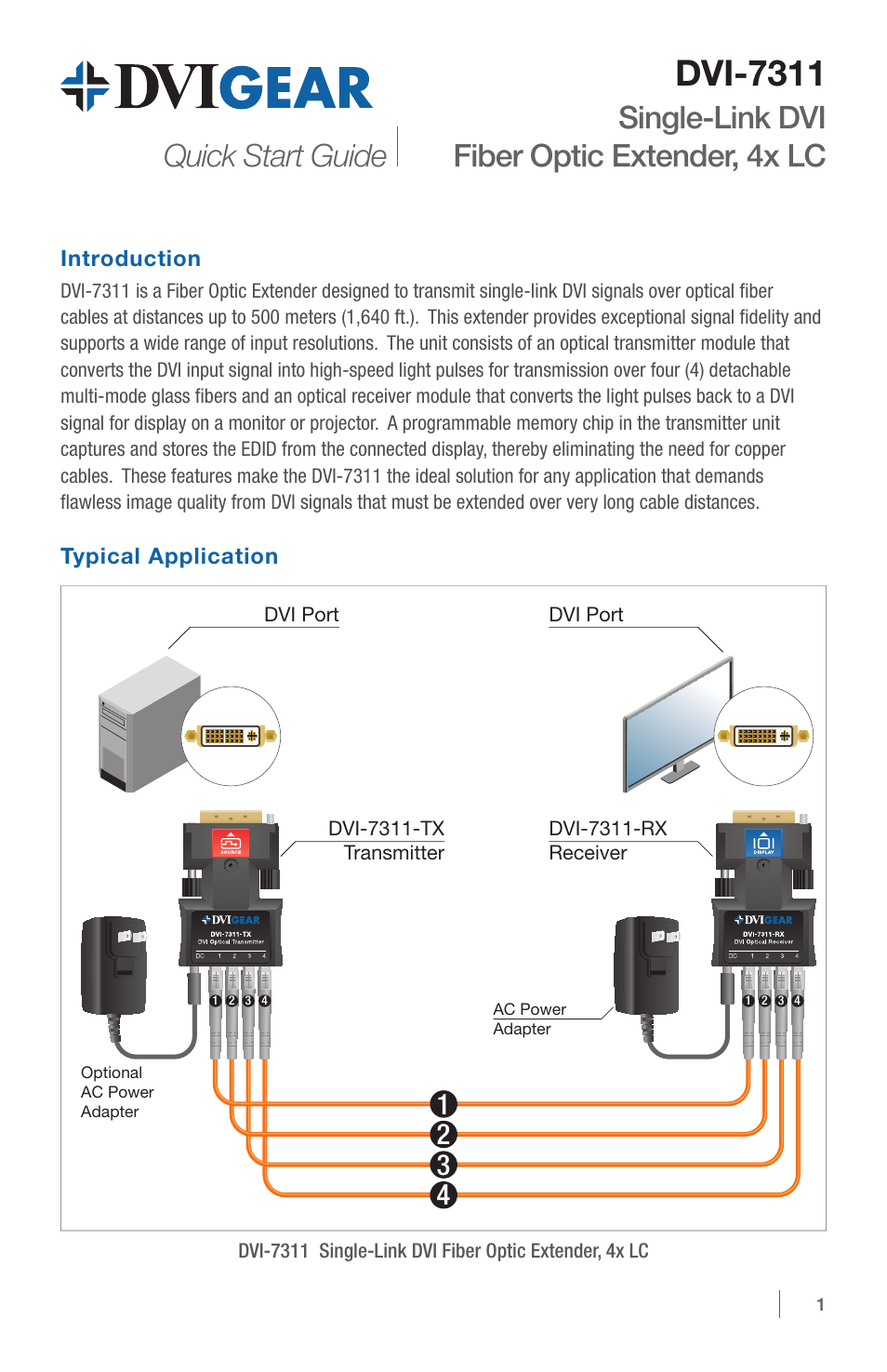 DVIGear DVI-7311 User Manual | 4 pages