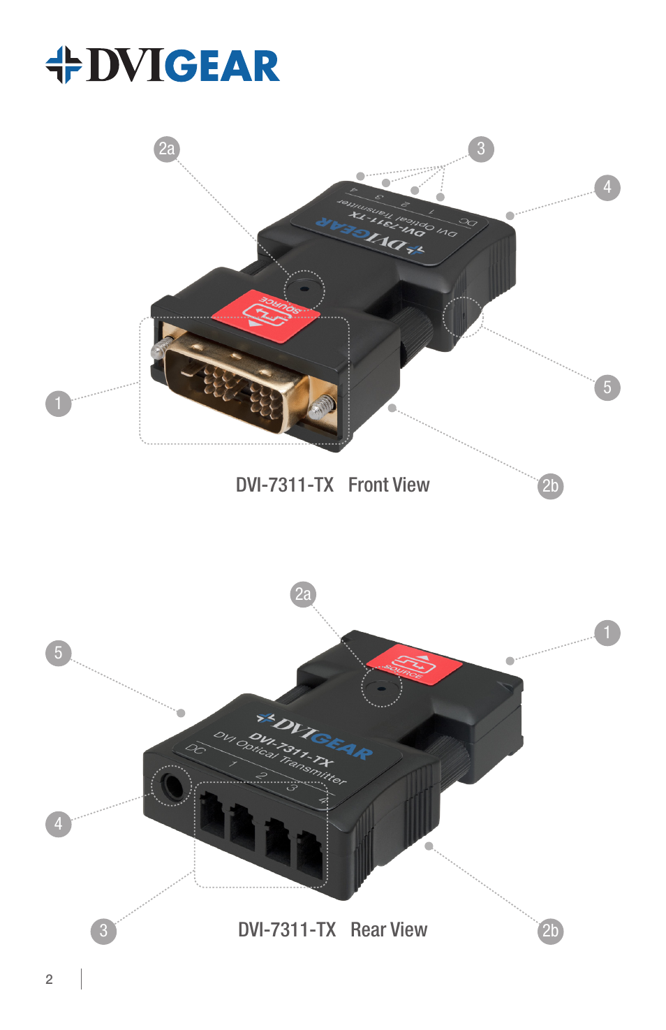 DVIGear DVI-7311 User Manual | Page 2 / 4