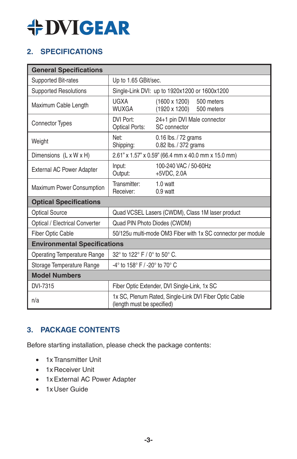 DVIGear DVI-7315 User Manual | Page 5 / 10