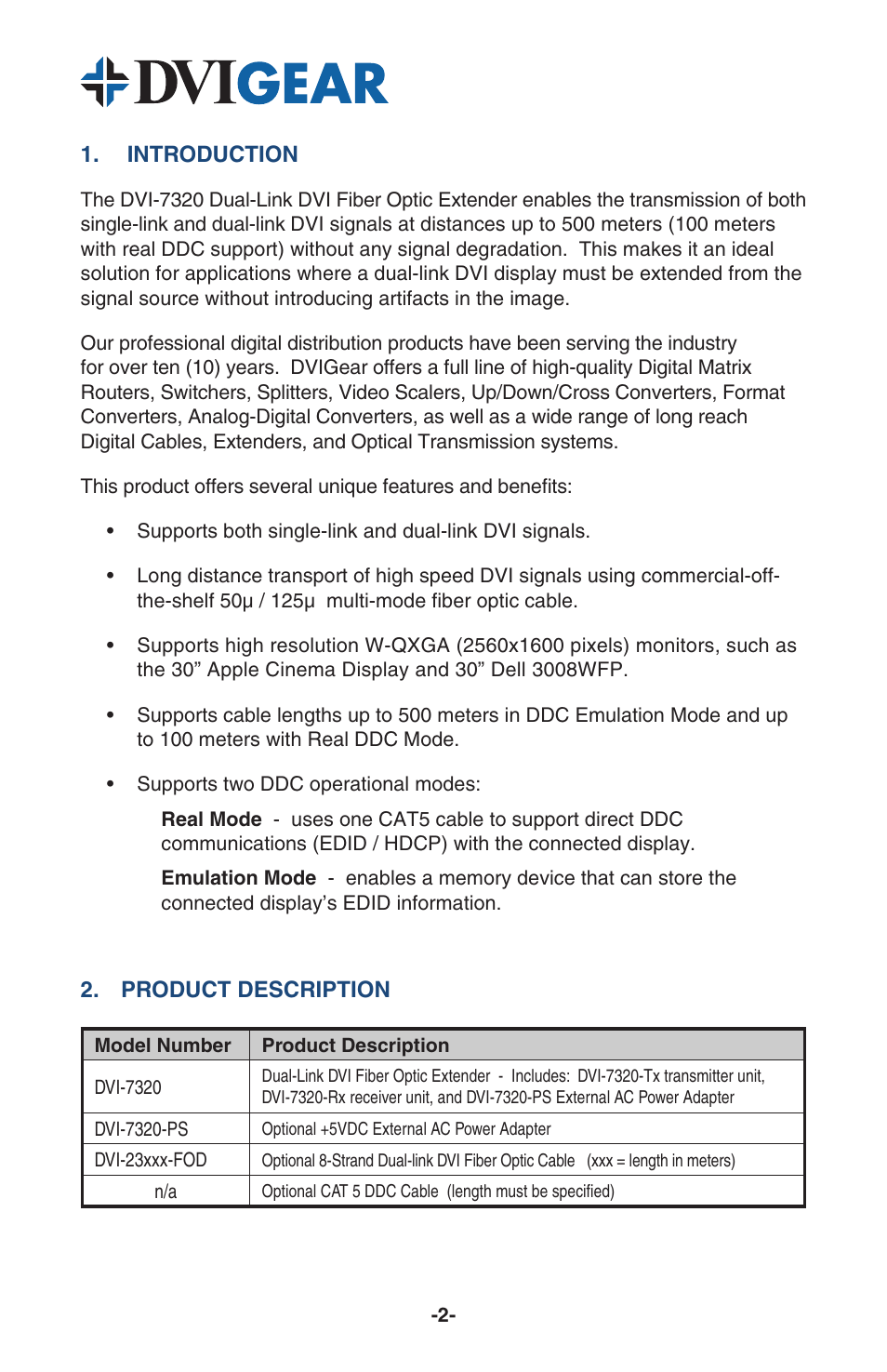 DVIGear DVI-7320 User Manual | Page 4 / 10