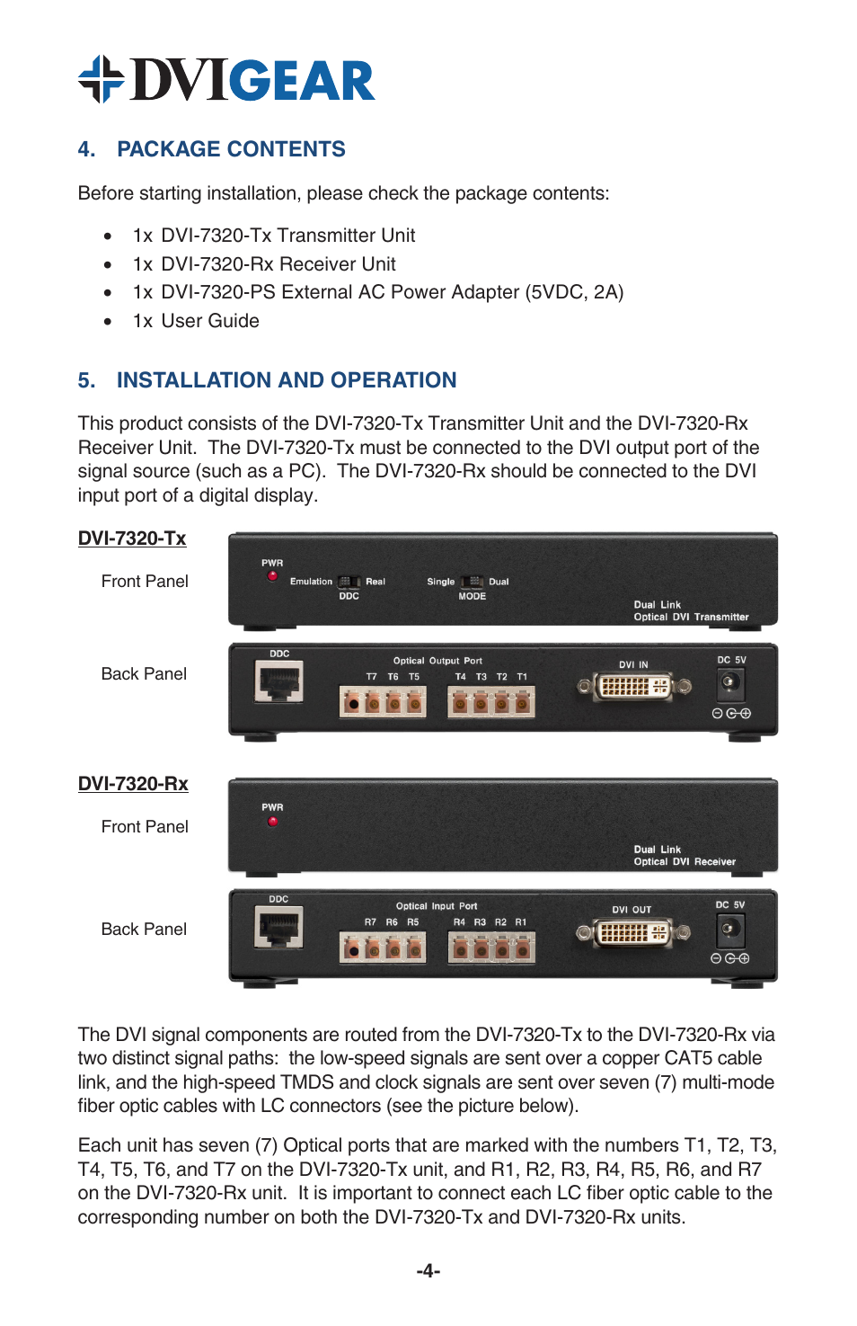 DVIGear DVI-7320 User Manual | Page 6 / 10