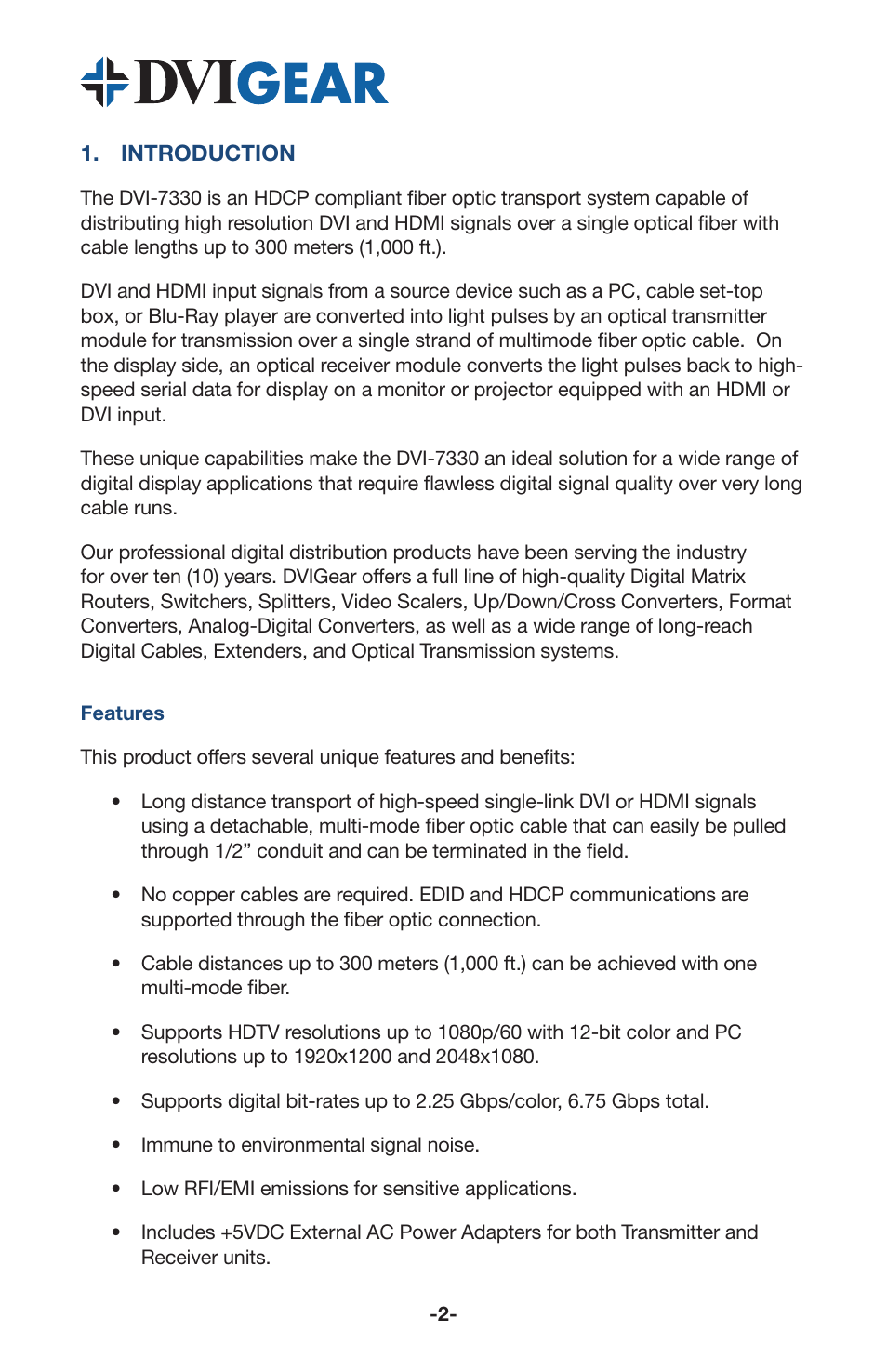 DVIGear DVI-7330 User Manual | Page 4 / 10