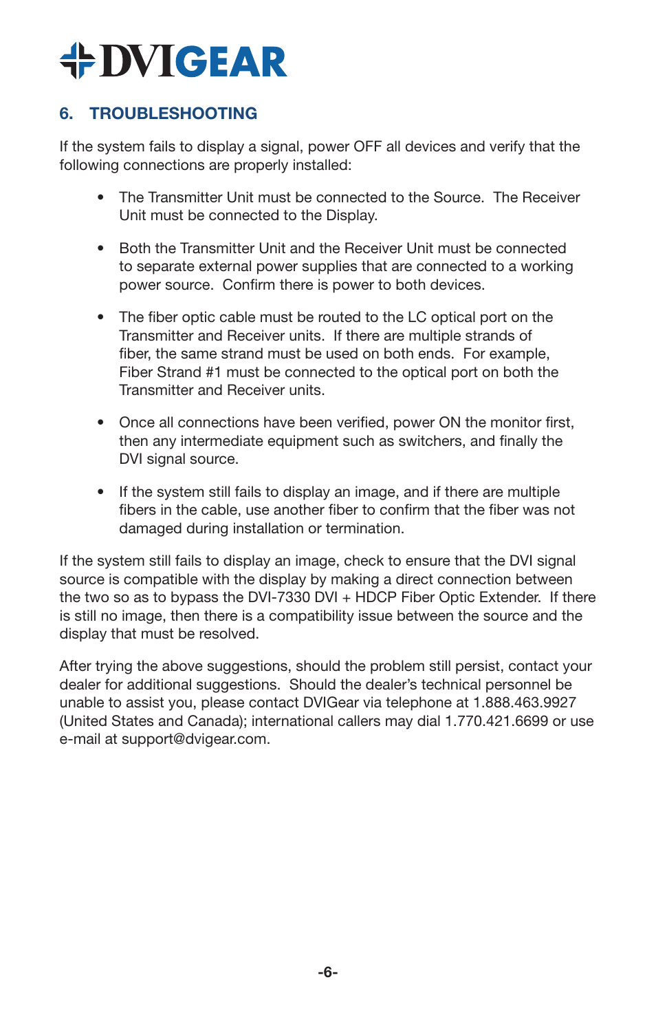 DVIGear DVI-7330 User Manual | Page 8 / 10