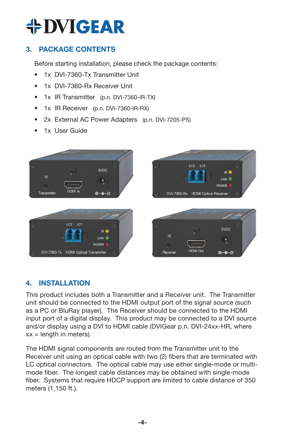 DVIGear DVI-7360 User Manual | Page 6 / 10