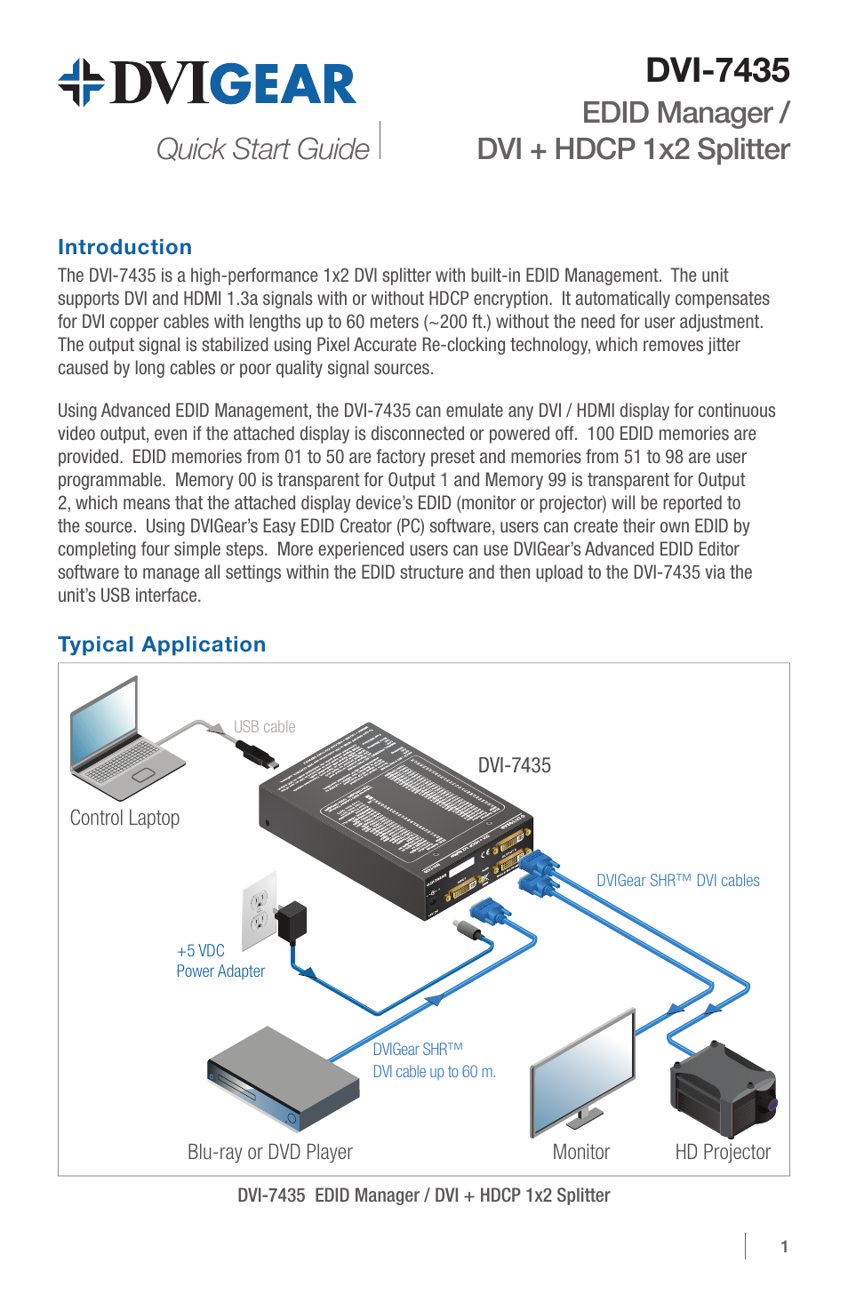 DVIGear DVI-7435 User Manual | 4 pages