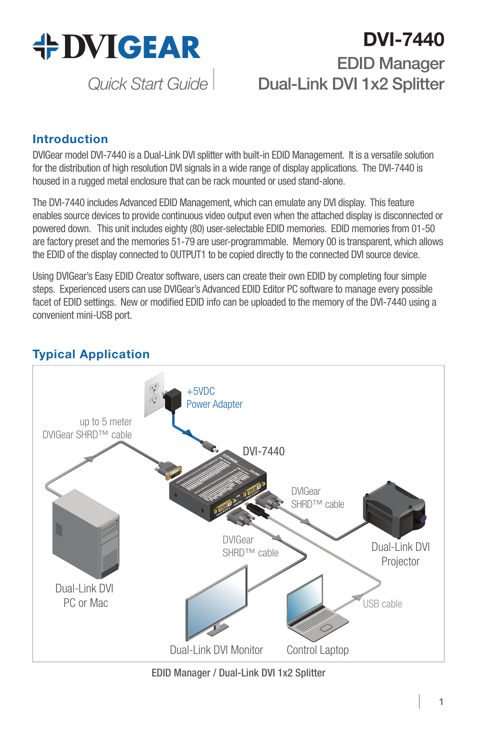 DVIGear DVI-7440 User Manual | 4 pages