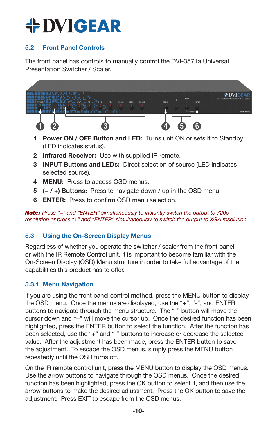 DVIGear DVI-3571a User Manual | Page 12 / 23